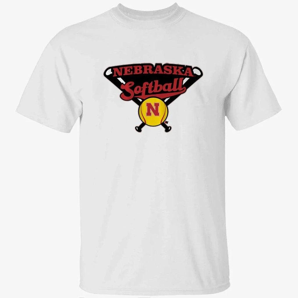 Nebraska Softball Crossed Bats Shirt