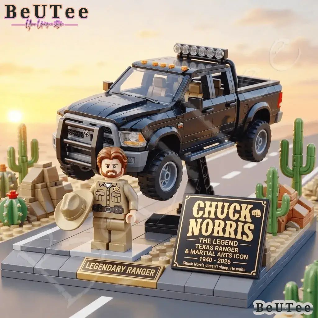 Texas Ranger Chuck Norris Commemorative Building Block Set