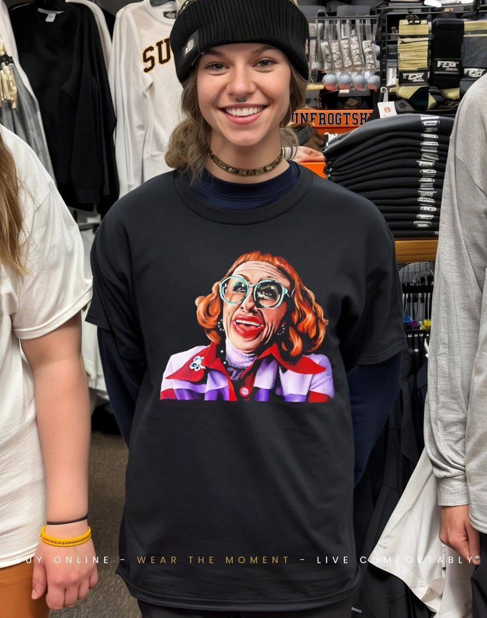 Aunt Gladys Weapons portrait shirt