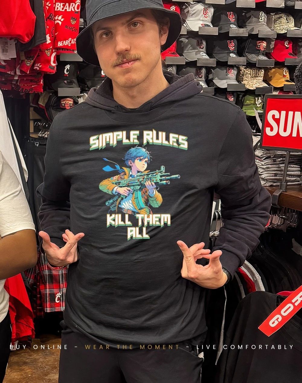 COD Anime simple rules kill them all shirt