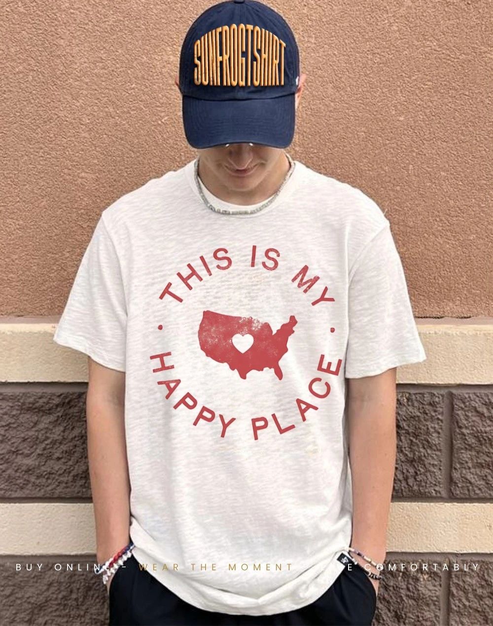 Heart in America this is my happy place shirt