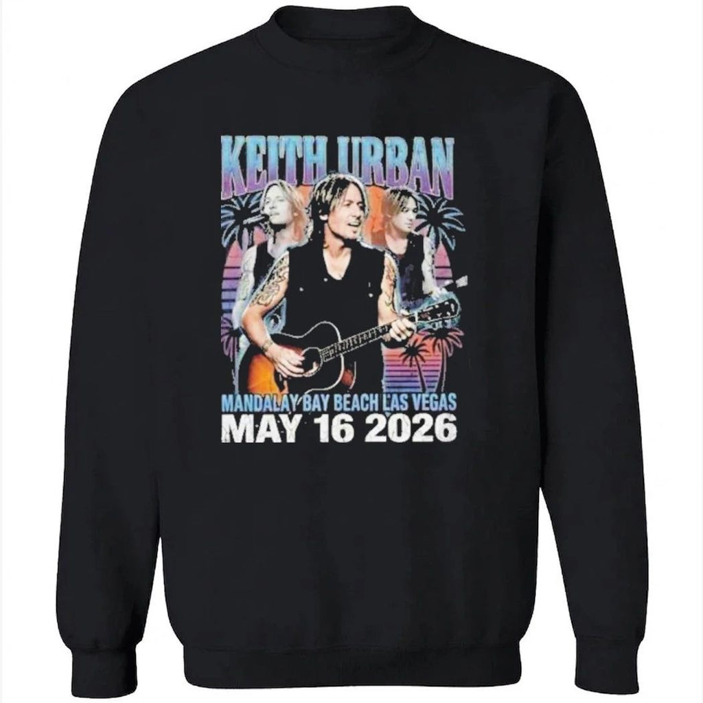 Keith Urban Las Vegas Concert May 16 2026 Mandalay Bay Beach Concert Vintage Bootleg Shirt