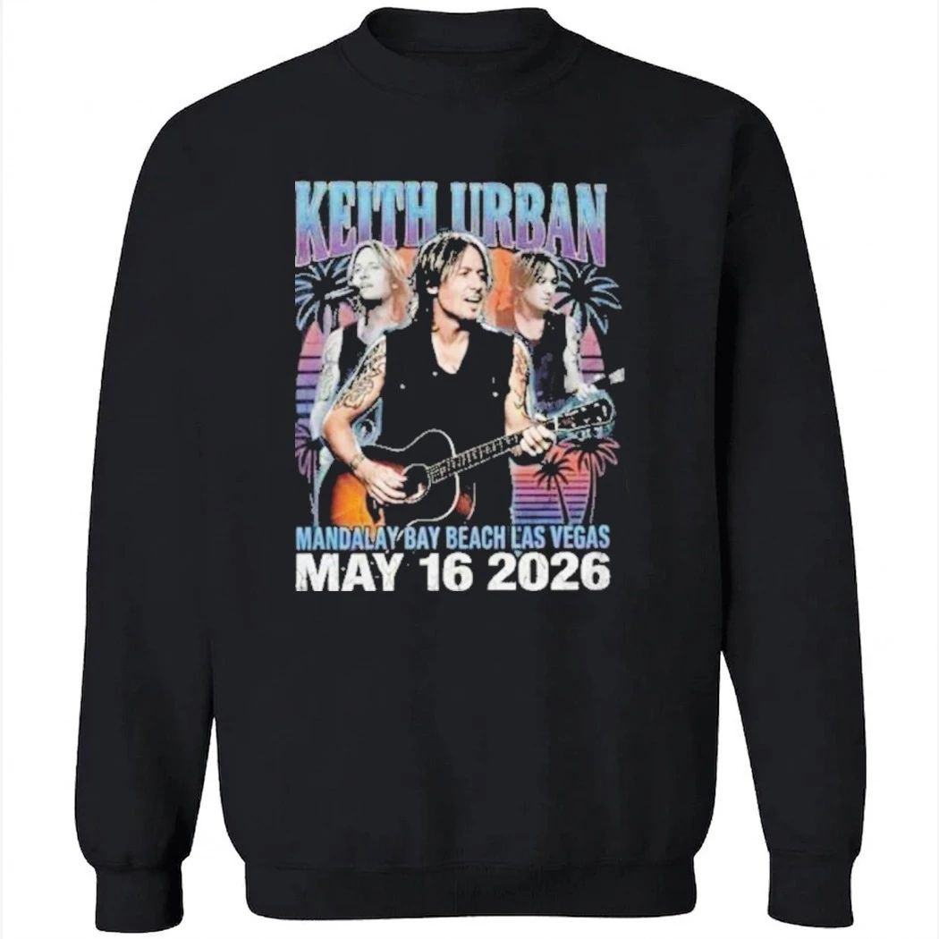 Keith Urban Las Vegas Concert May 16 2026 Mandalay Bay Beach Concert Vintage Bootleg Shirt