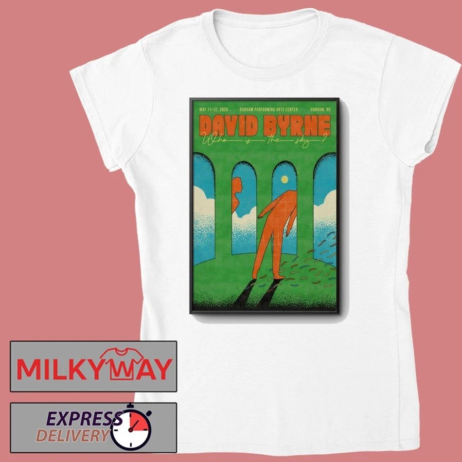 David Byrne 5 11-5 12 2026 Durham NC Poster shirt