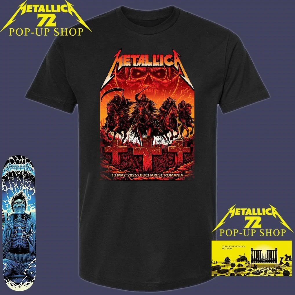 Metallica﻿ M72 Bucharest May 13, 2026 at Arena Națională Bucharest, Romania by Maxx242 Pop-Up Shop T-Shirt