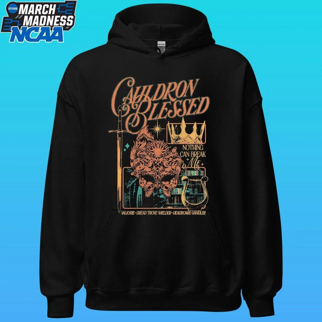 Cauldron Blessed Nothing Can Break Me Valkyre Dread Trove Welder Headboard Handler Shirt