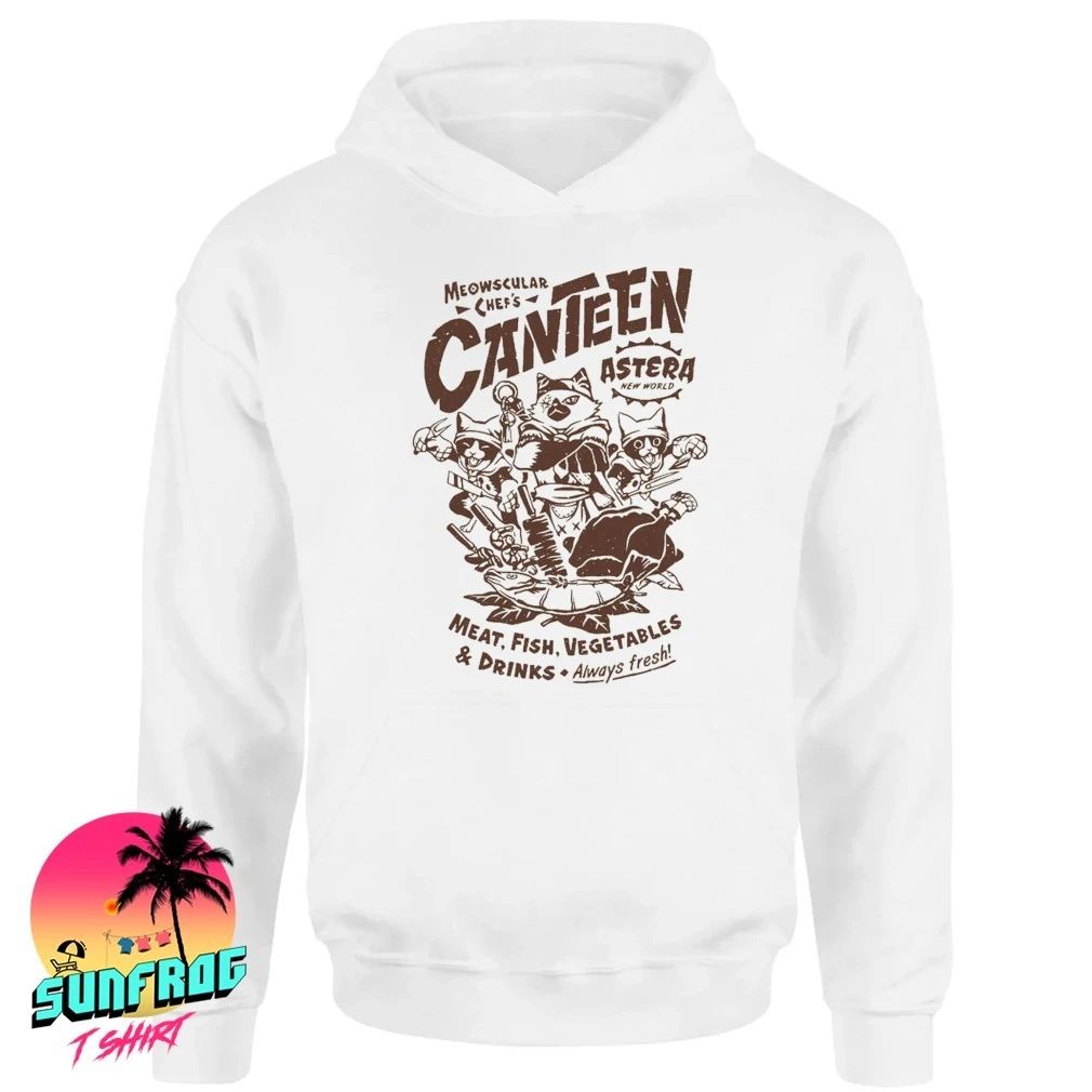 Meowscular Chef’s Canteen Astera new world meat fish vegetables shirt