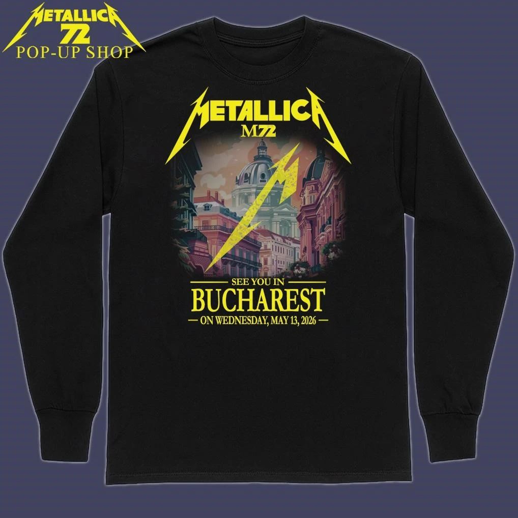 Metallica M72 See You In Bucharest On Wednesday May 13th, 2026 Shirt