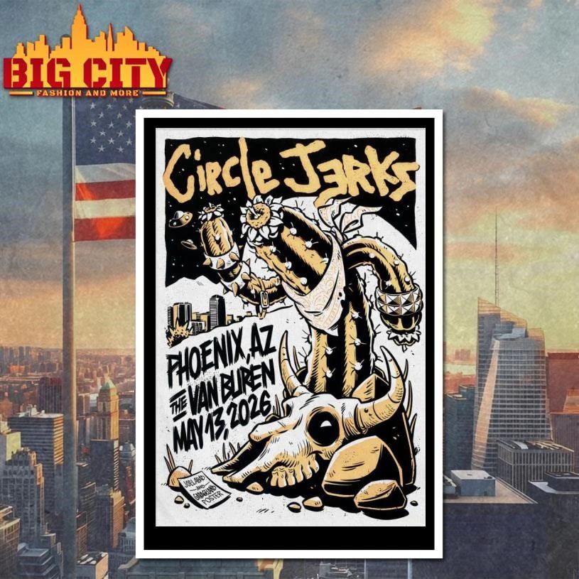 Circle Jerks May 13 2026 In Phoenix AZ Poster Shirt