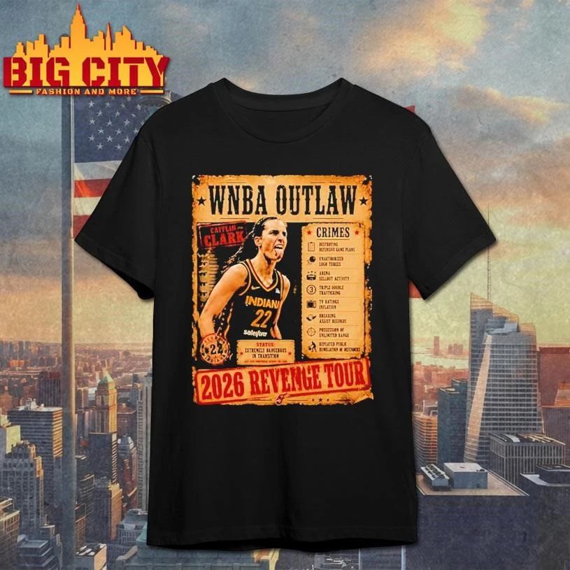 Caitlin Clark Outlaw 2026 Revenge Tour Shirt