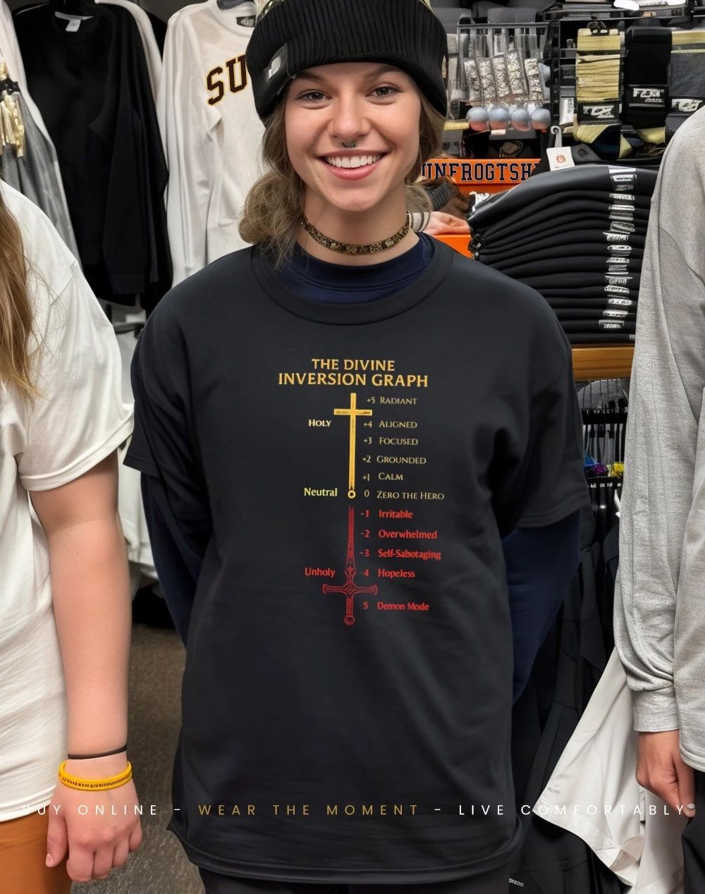 The divine inversion graph Holy neutro unholy shirt
