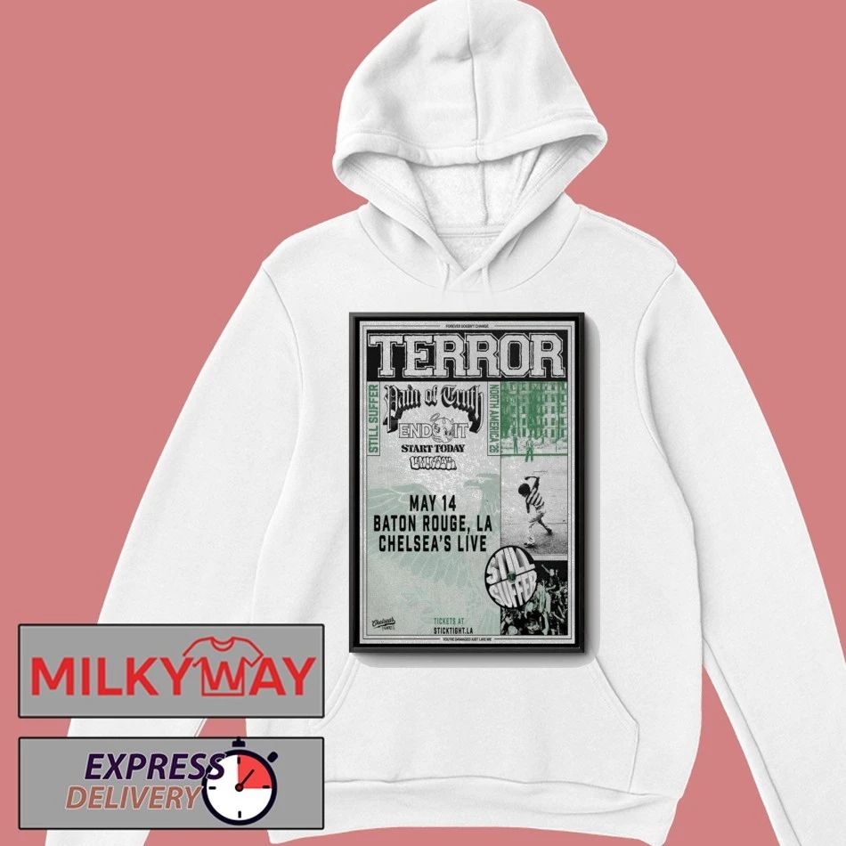 LIMITED May 14 2026 TERROR Baton Rouge, LA Poster TOUR shirt