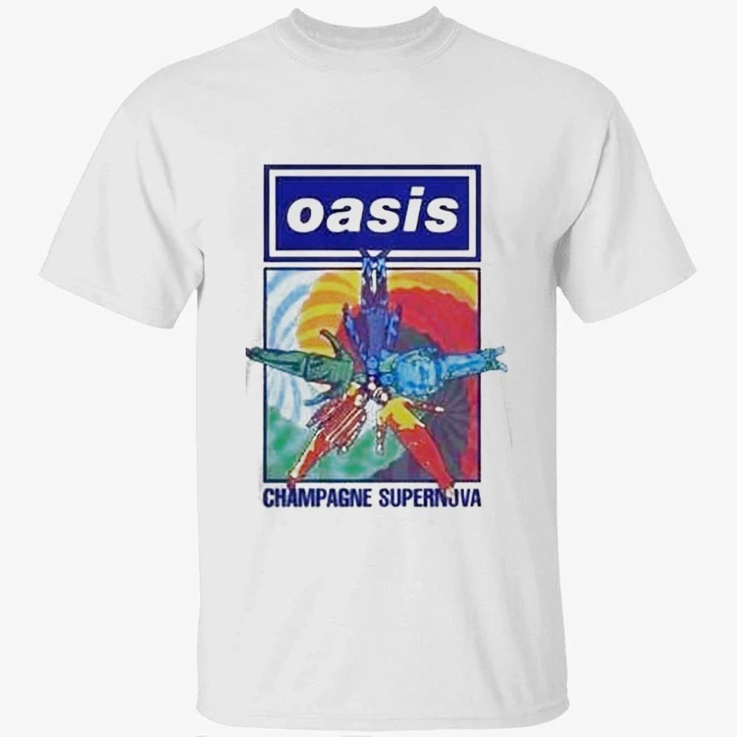 Oasis Champagne Supernova Band Floor Lay Shirt