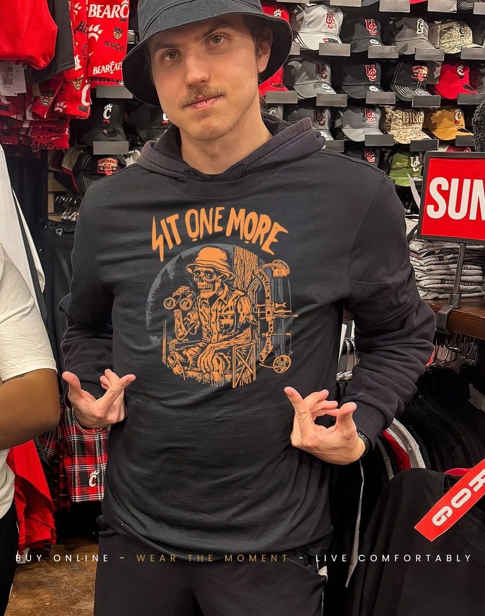 Veteran skeleton sit one more shirt