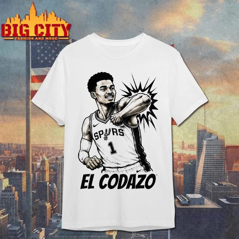 Victor Wembanyama San Antonio Spurs El Codazo Sketch Art Shirt