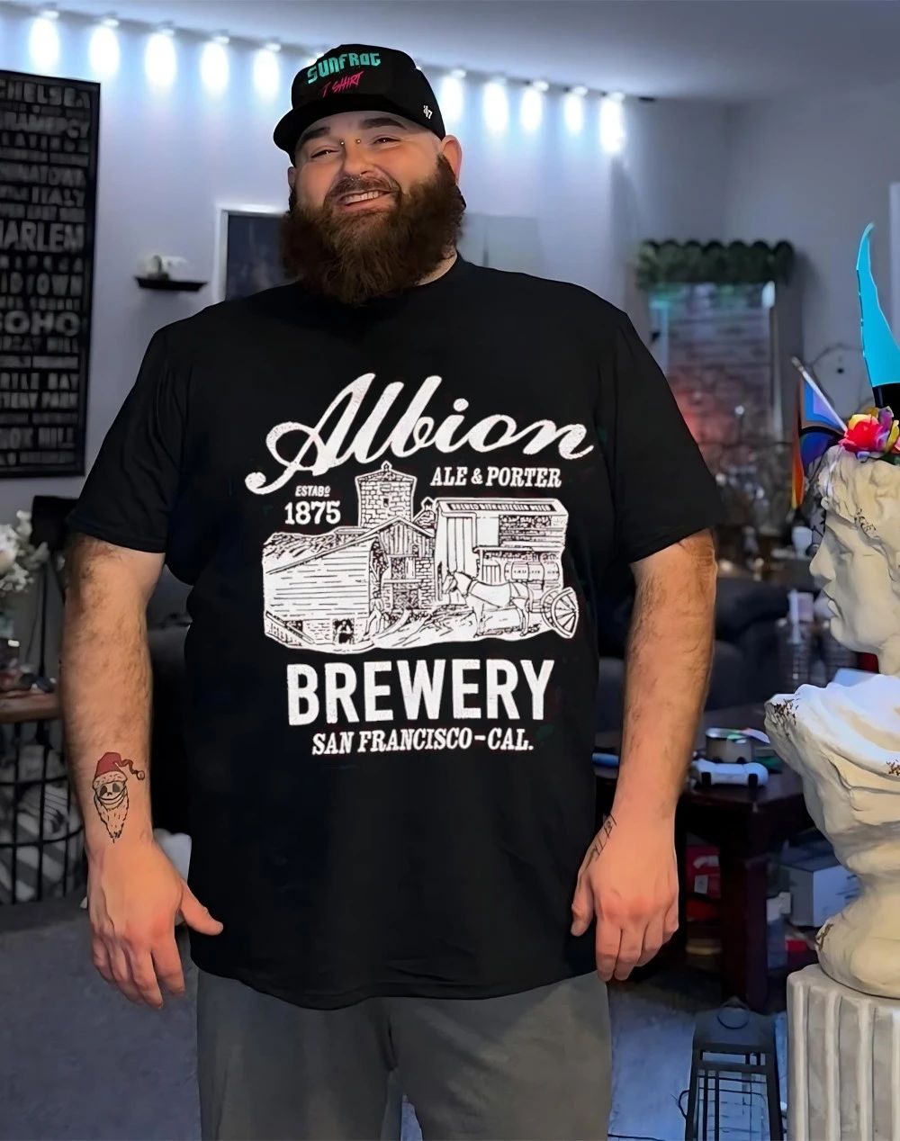 Albion Castle and Albion Ale and Porter Brewery est 1875 San Francisco shirt