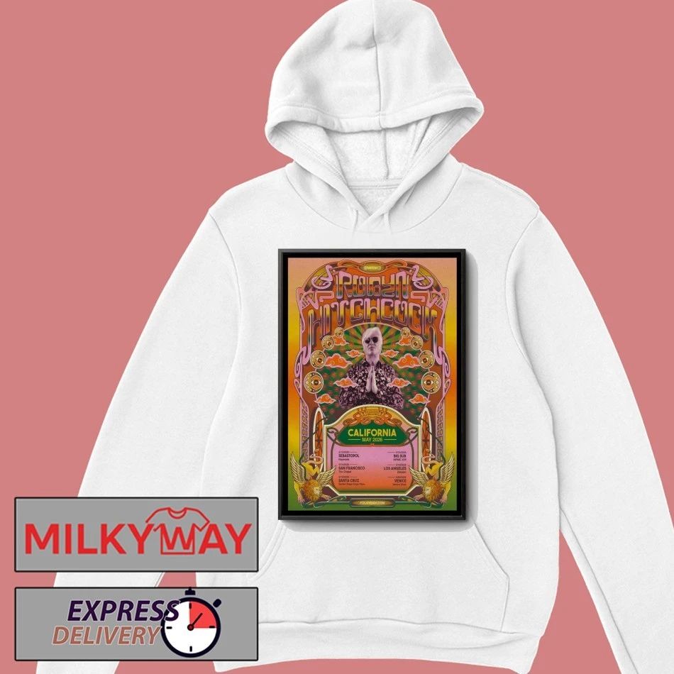 Poster Robyn Hitchcock California 2026 Tour shirt