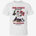 Georgia Bulldogs 2026 NCAA Sec Champions White Mascot Shirt