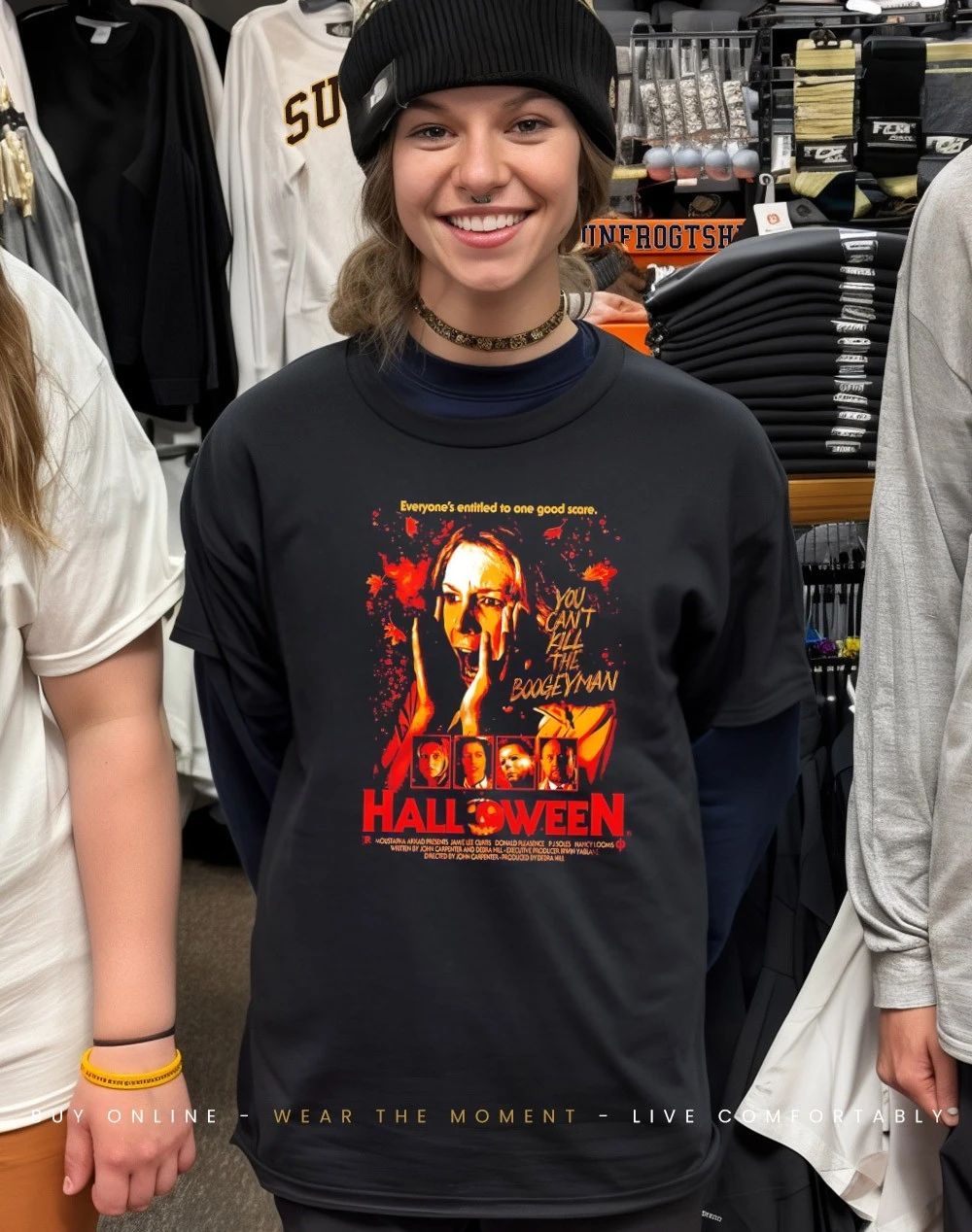 You can’t kill the Boogeyman everyone’s entitled to one of good score Halloween shirt