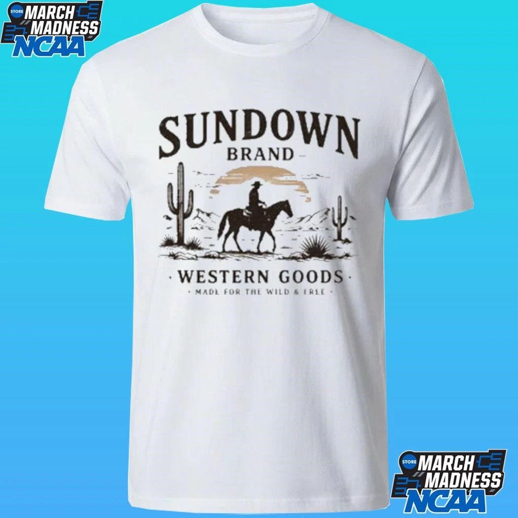 Sundown Brand Western Goods Made Fun The Wild Shirt