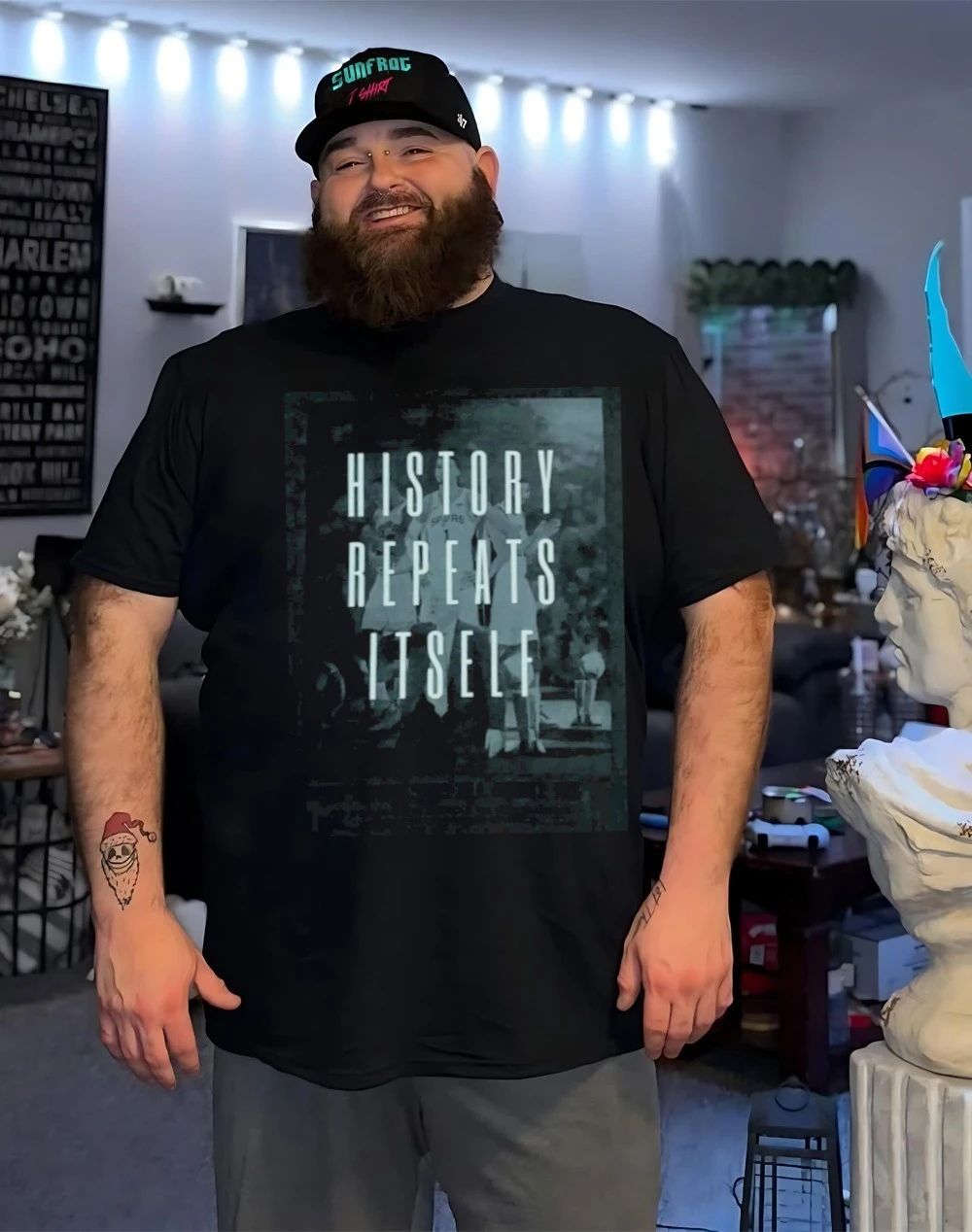 Victor Wembanyama History Repeats Itself front and back shirt