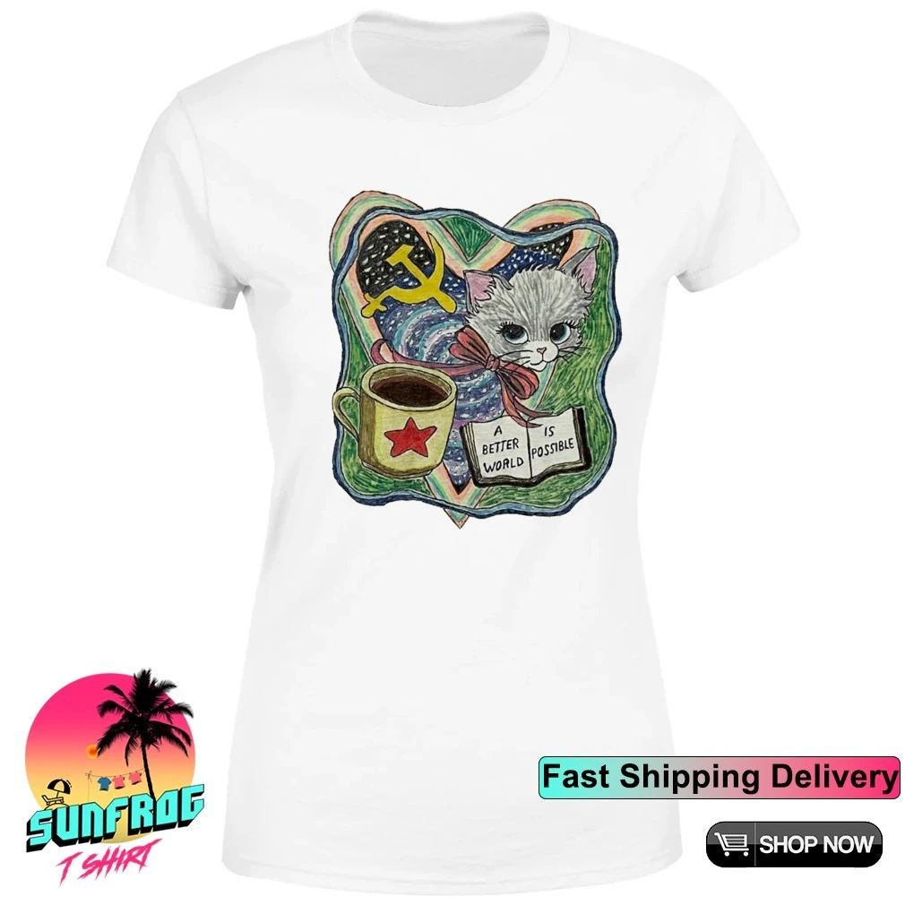 Communism cat a better world is possible shirt