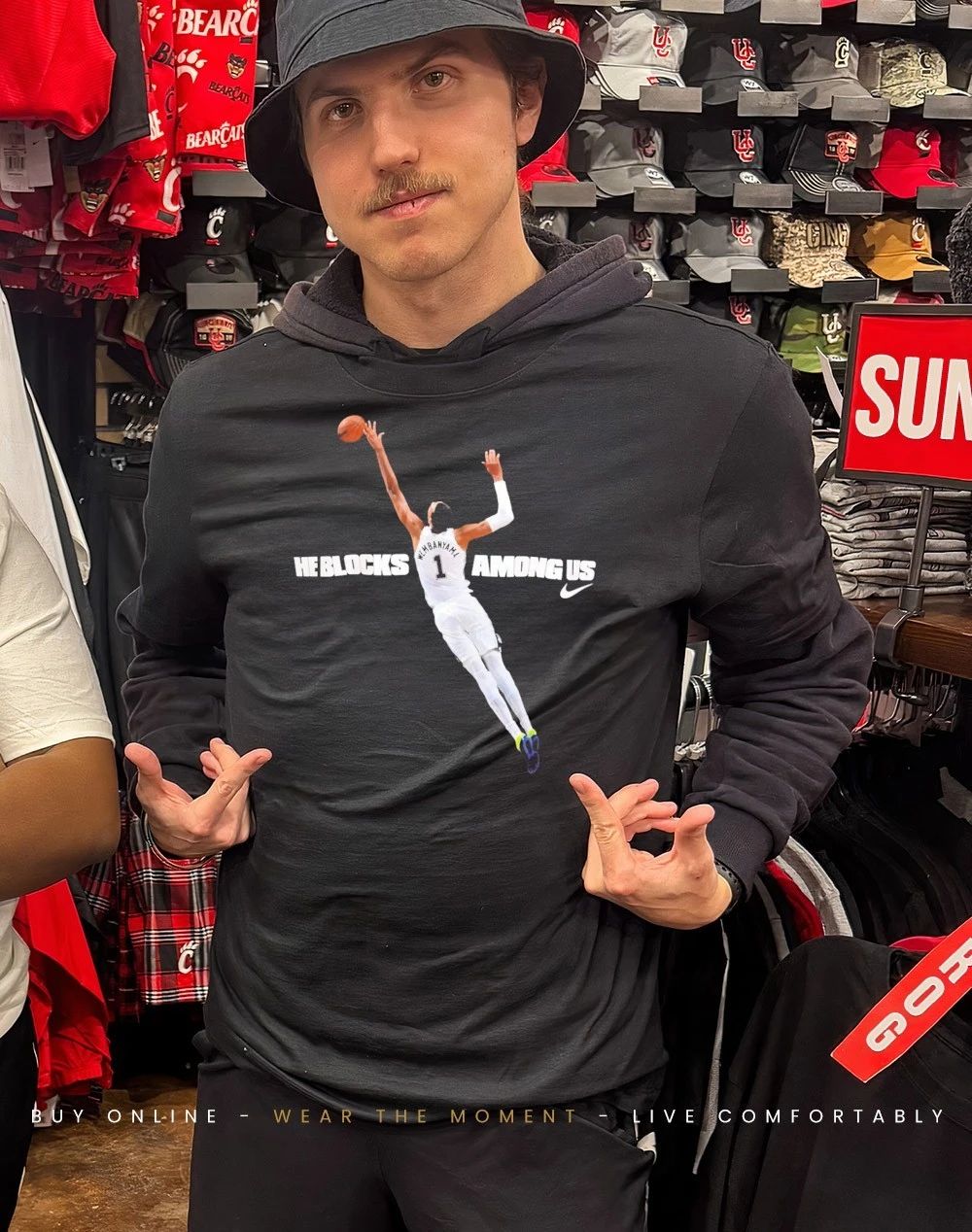 Victor Wembanyama he blocks among us 2026 NBA DPOY shirt