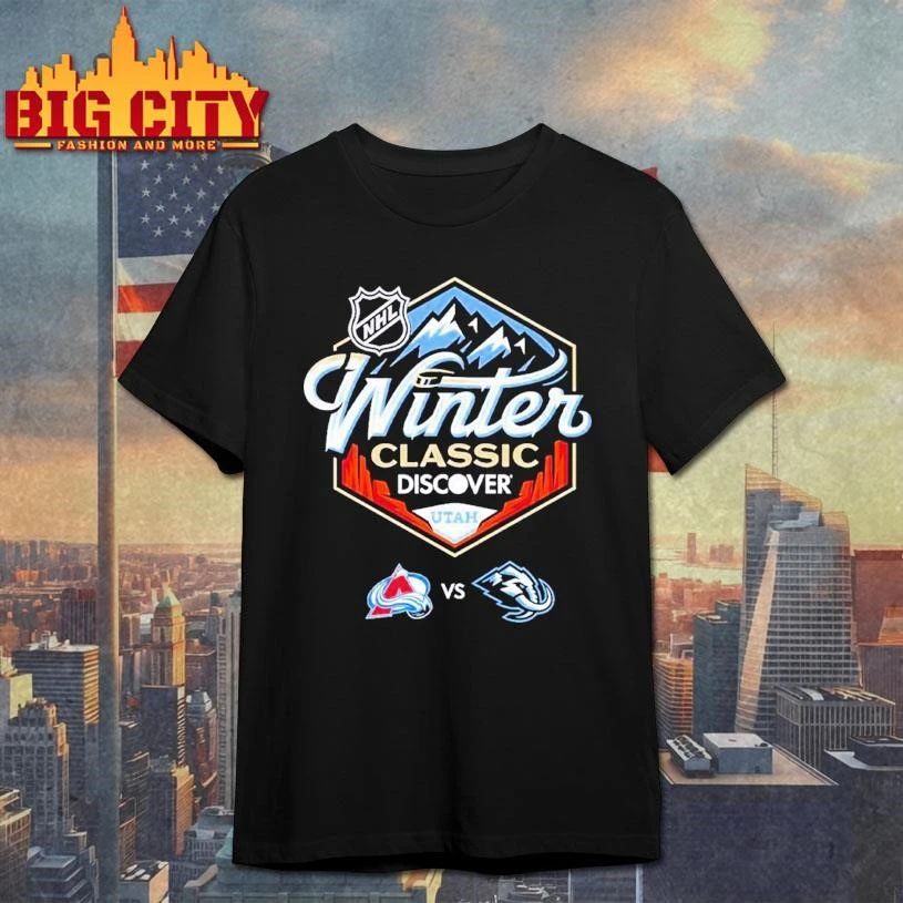 NHL Winter Classic 2027 Discover Utah Logo Colorado Avalanche Vs Utah Mammoth Shirt