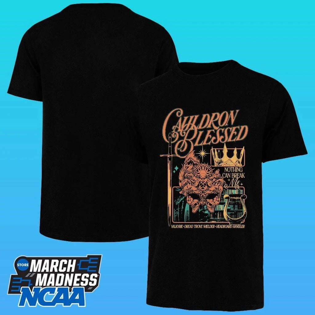 Cauldron Blessed Nothing Can Break Me Valkyre Dread Trove Welder Headboard Handler Shirt