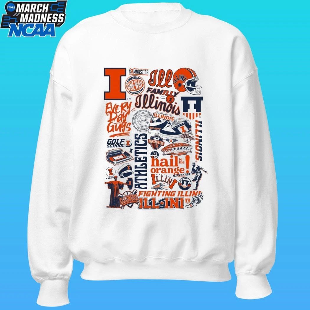Illinois Athletics Adult Symbols Shirt