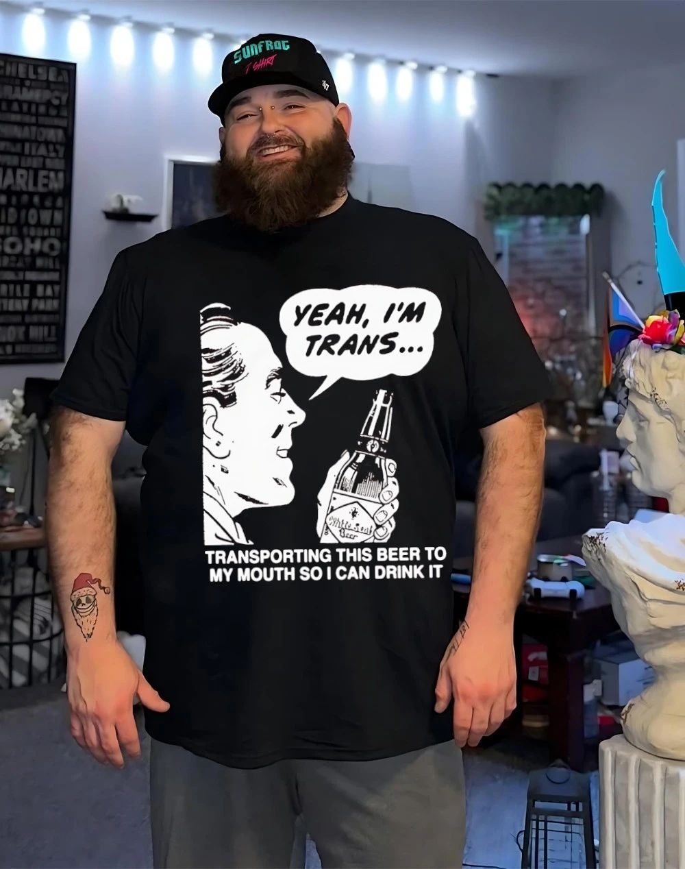 I’m trans transporting this beer to my mouth so I can drink it shirt