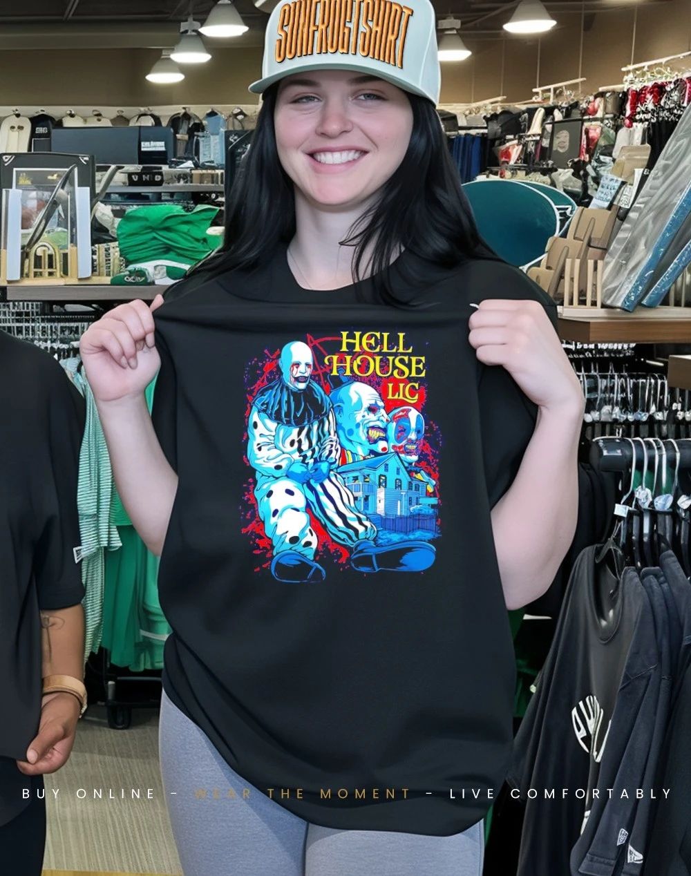 Hell House LLC the clown evil abaddon awaits shirt
