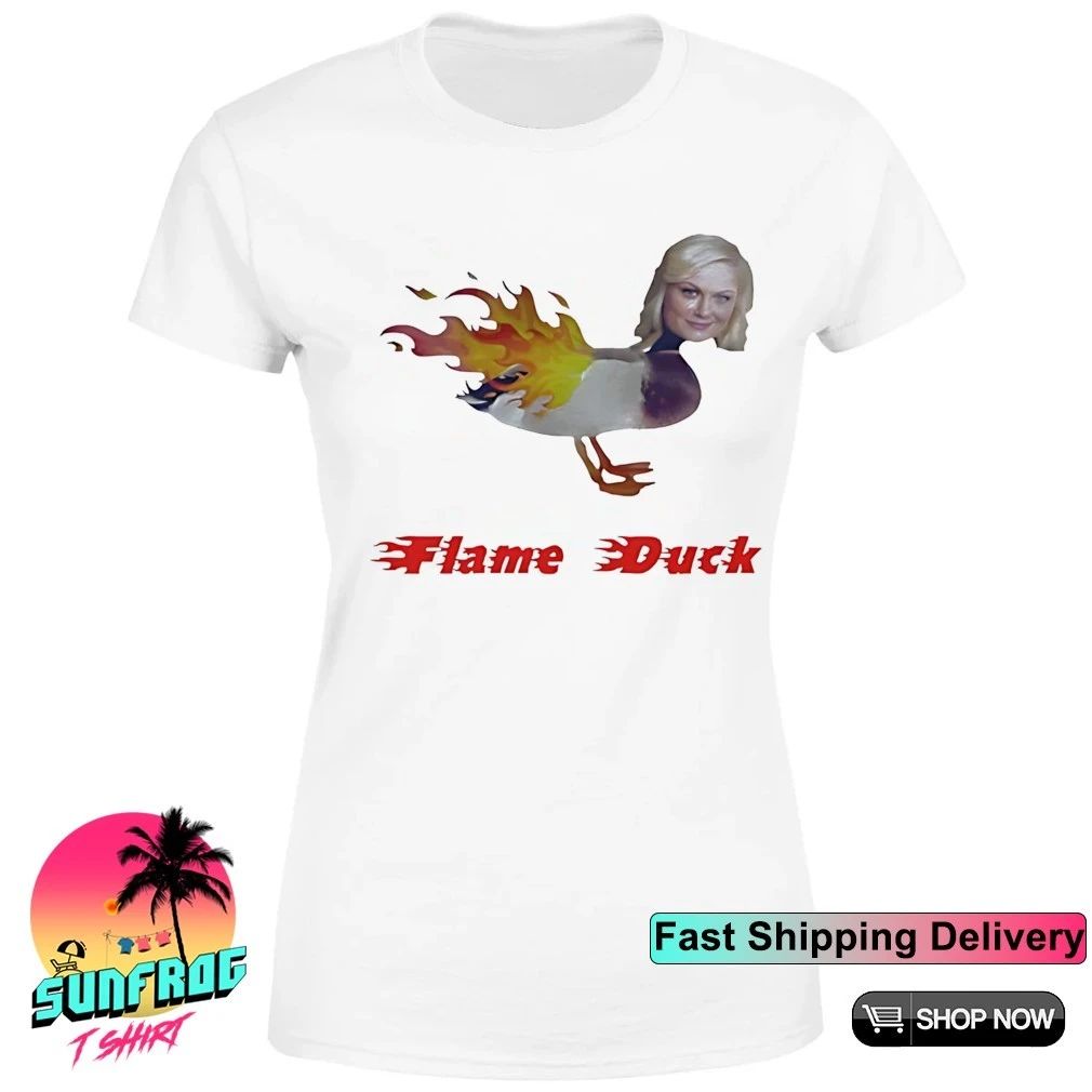 Parks and Rec Leslie Knope flame duck shirt