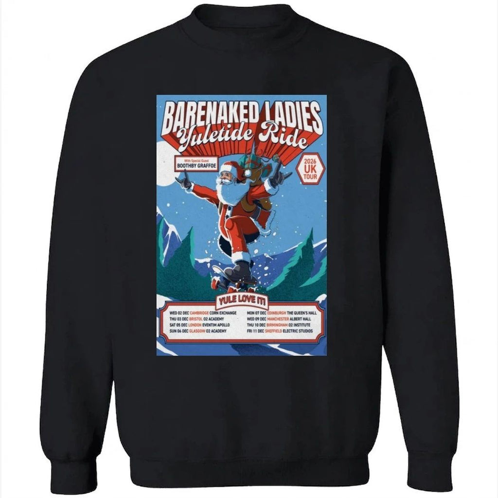 Barenaked Ladies Yuletide Ride Uk Tour 2026 Poster Shirt