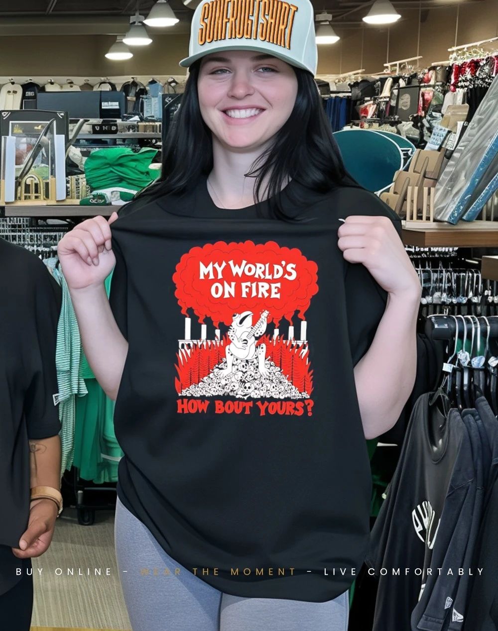 Frog my world’s on fire how bout yours shirt