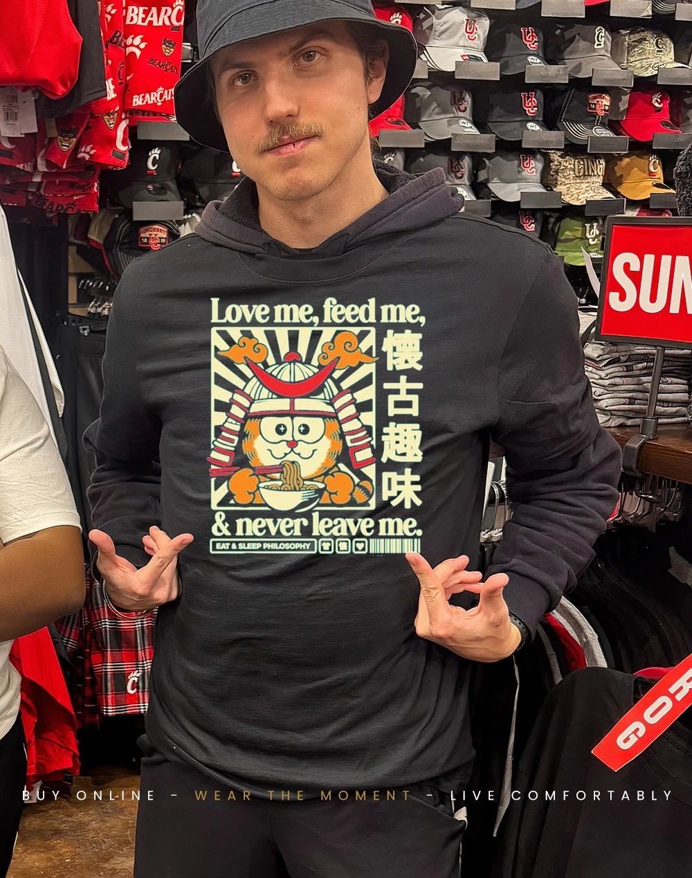 Japanese cat love me feed me and never leave me shirt