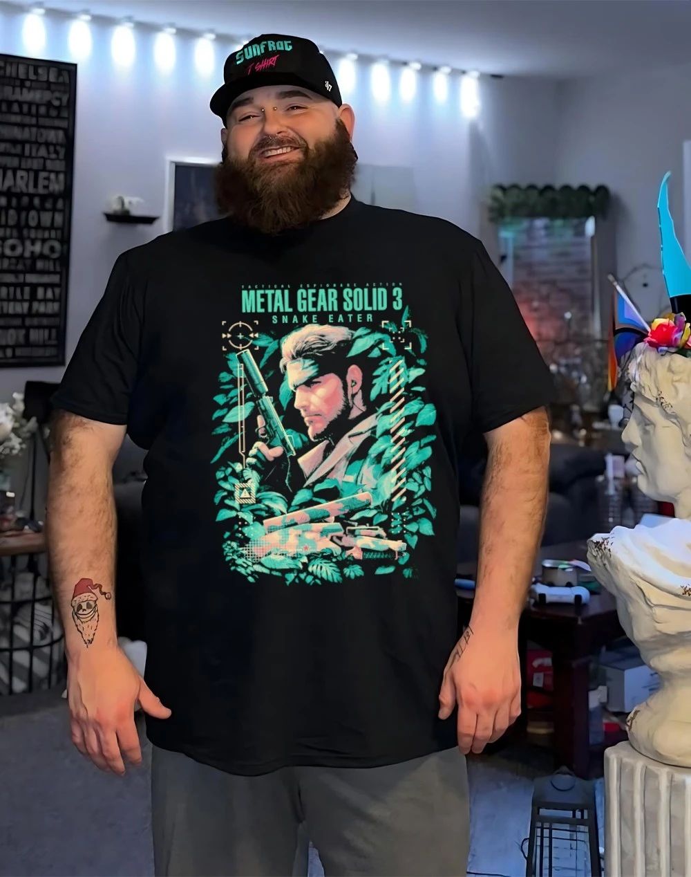 Metal Gear Solid 3 Snake Eater gaming shirt