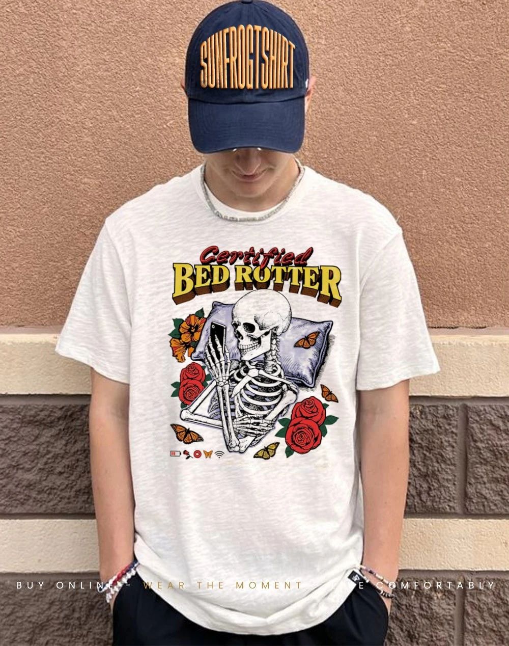 Skeleton certified bed rotter shirt