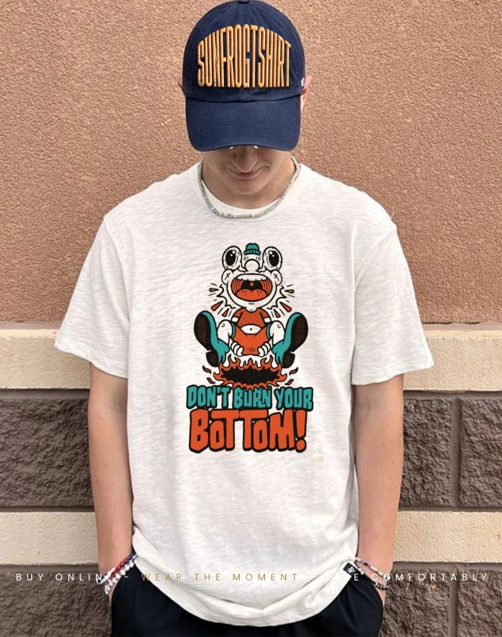 Crying child don’t burn your bottom shirt