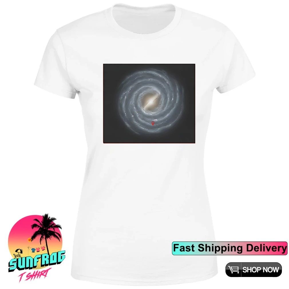 Galaxy where is earth shirt