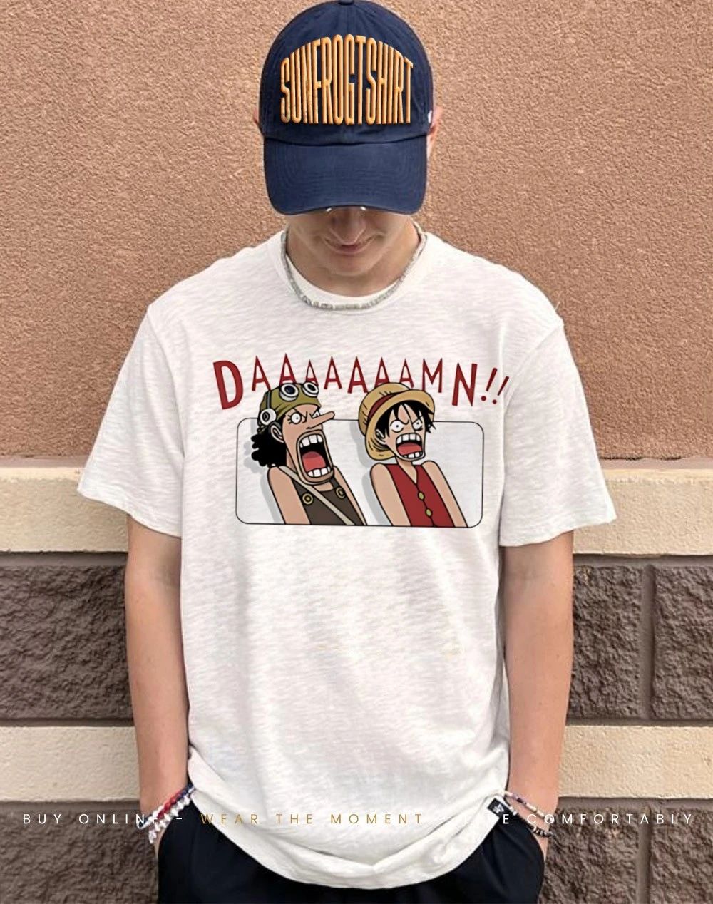 Luffy and Usopp damn meme shirt