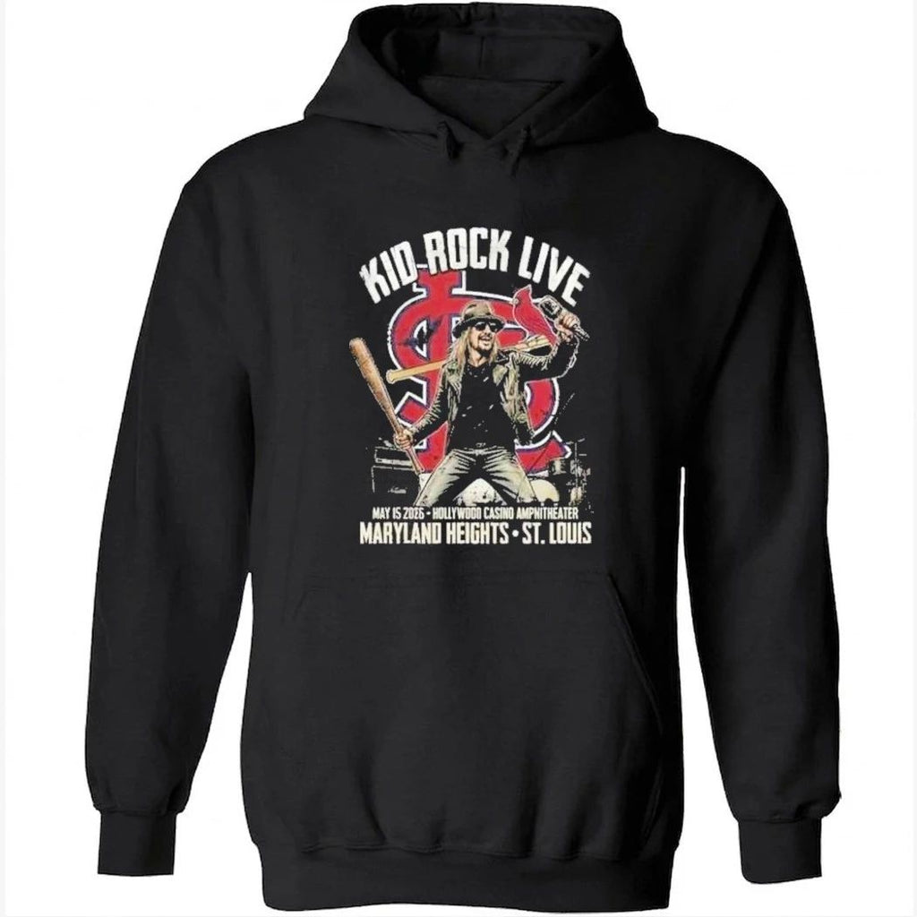 Kid Rock Concert May 15 2026 Hollywood Casino Amphitheater Maryland Heights x St Louis Cardinals MLB Vintage Bootleg Shirt