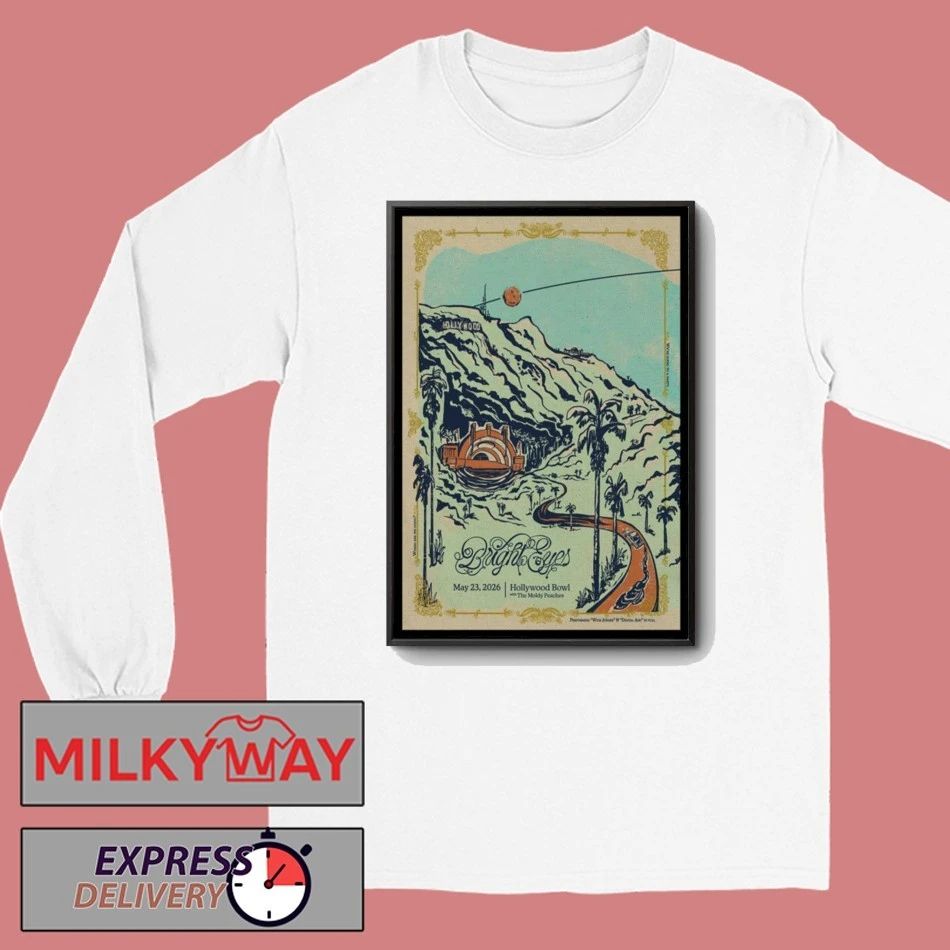 LIMITED Bright Eyes May 23 2026 Hollywood Bowl Poster TOUR shirt