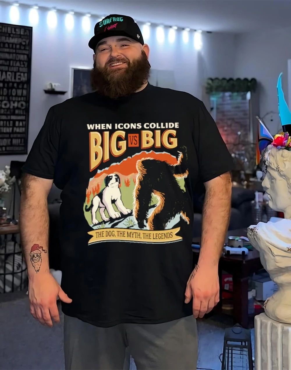 When icons collide Big vs Big the dog the myth the legends shirt