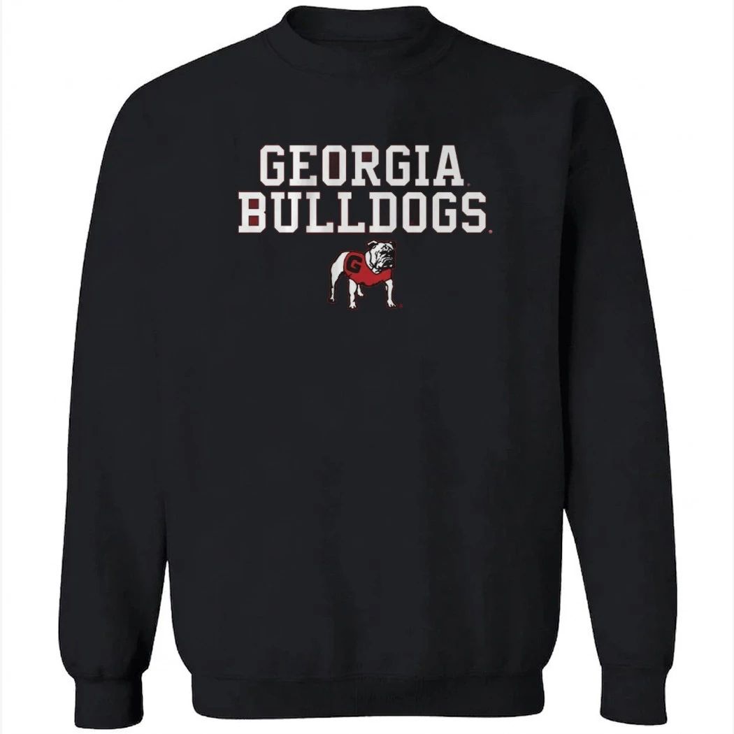 Georgia Bulldogs Text Logo Stack Shirt