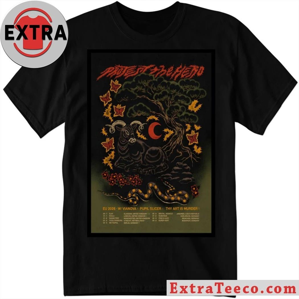 Protest The Hero Tour Europa 2026 Poster Shirt