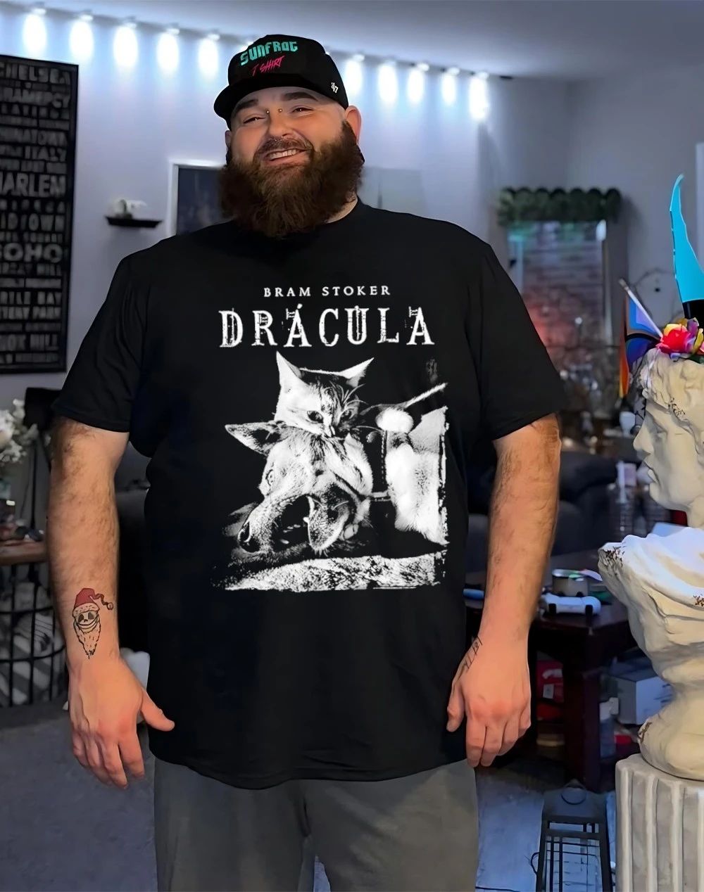 Bram Stoker Cat Dracula Vampire Kitten shirt