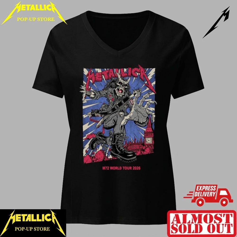 Authentic Metallica M72 London Stadium 2026 Concert T-Shirt – Limited Stock