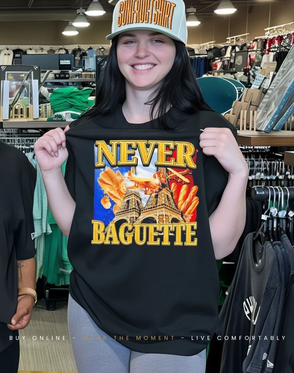 Eiffel Tower never baguette shirt