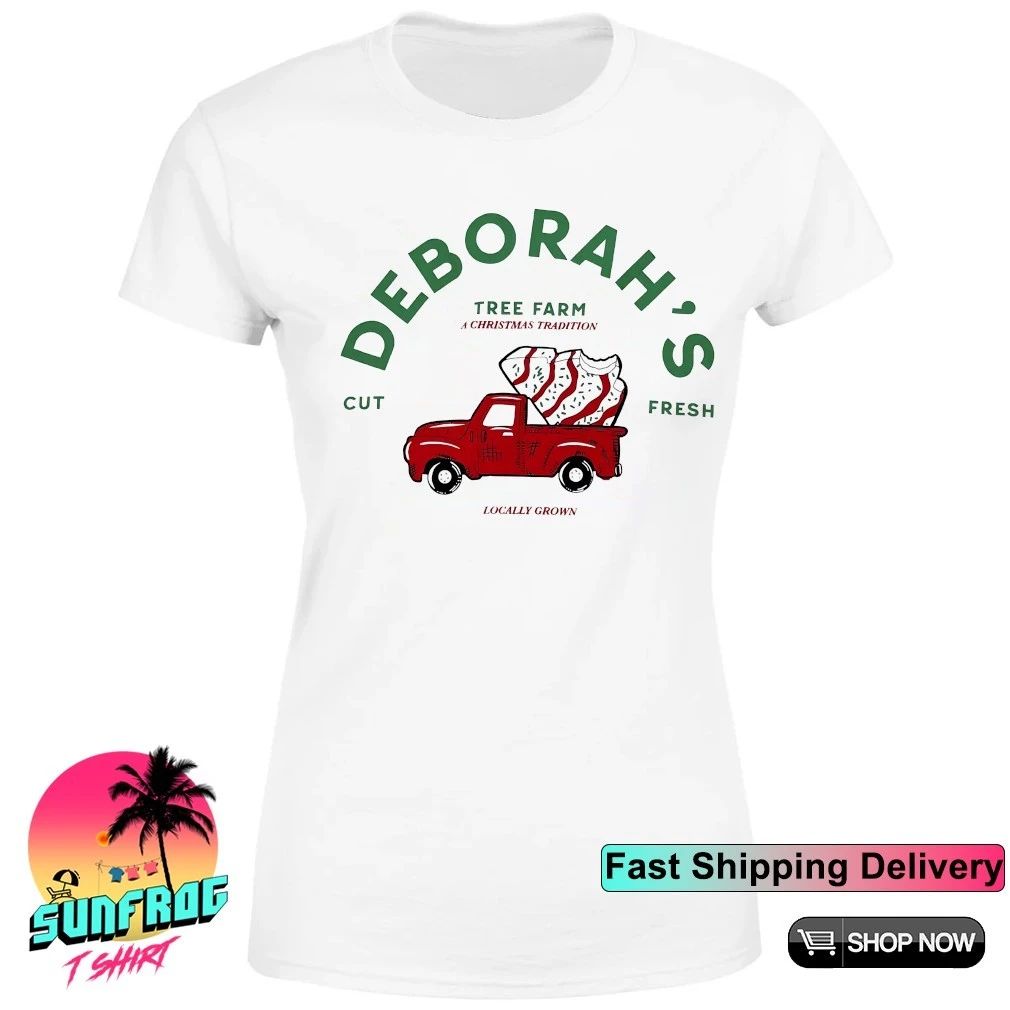 Deborah’s cut fresh Tree farm Little Debbie Christmas Tree shirt